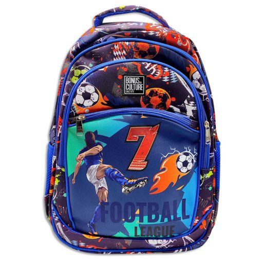 Mochila Bonus® Culture 3 cierres con bolsillo al frente y bolsillo de red al costado